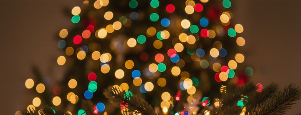 bokeh christmas lights Dayton